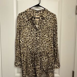 Chaser Cream Leopard Print Romper